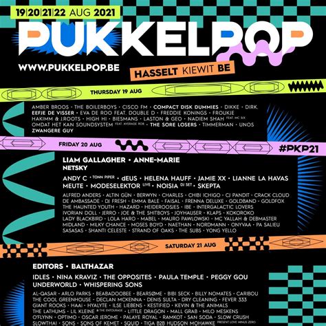 timetable pukkelpop 2023